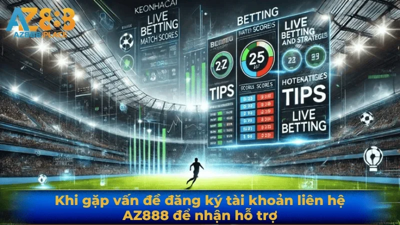 Khi gặp vấn đề đăng ký tài khoản liên hệ AZ888 để nhận hỗ trợ 